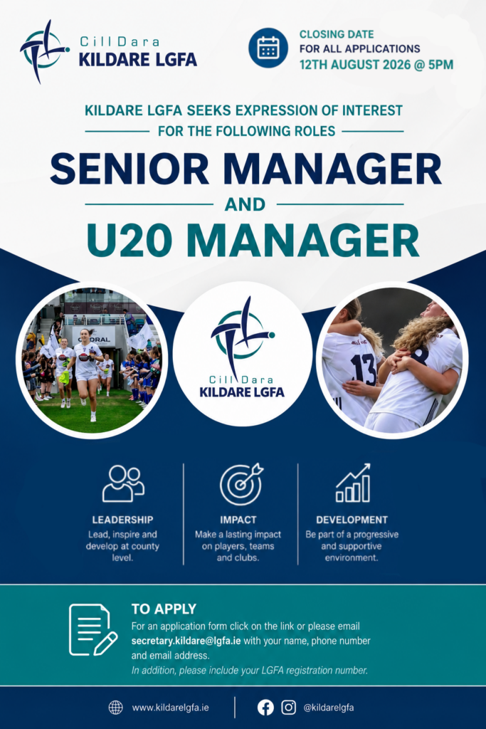 Management Vacancies: Senior Manager & U20 Manager